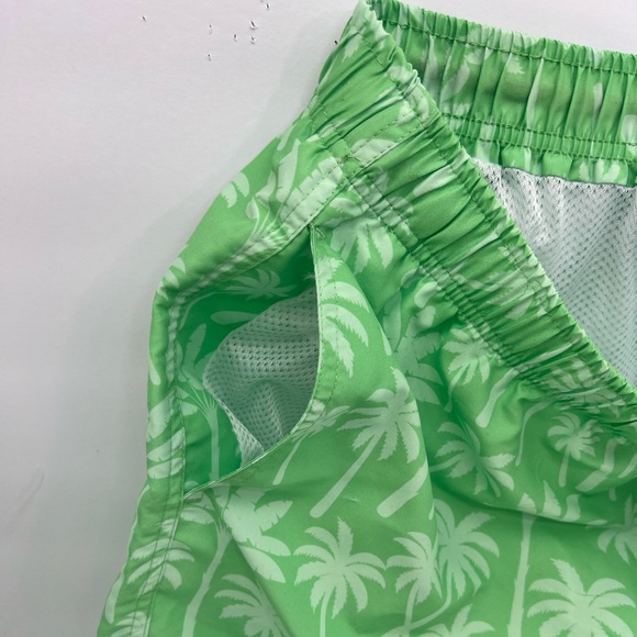 FRANKS XL“SAGE”(LIGHT GREEN)COLOR SWIMMING TRUNKS,W/MESH SUPPORT,PALM TREE PRINT - Picture 8 of 14